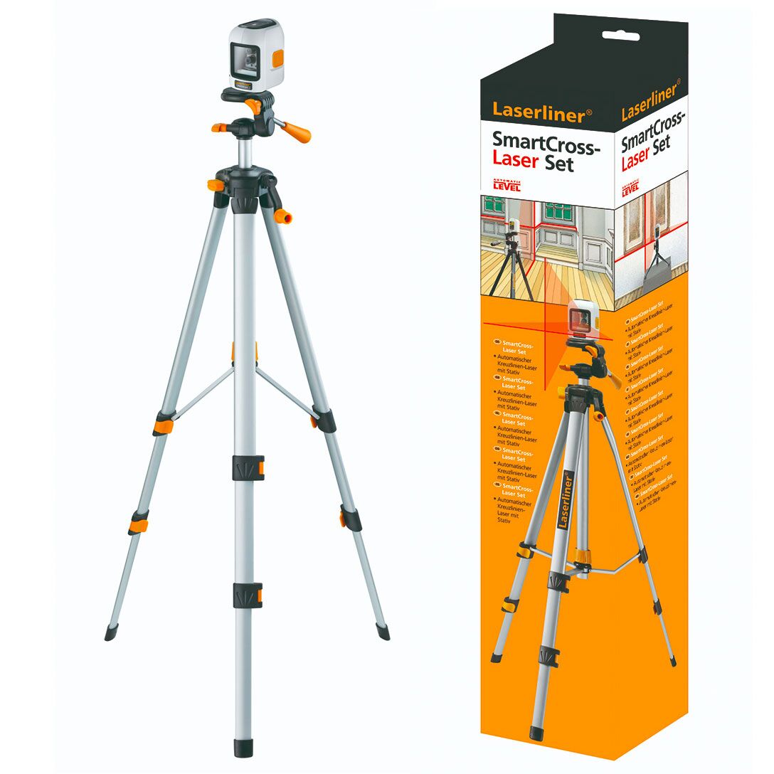 SmartCross Laser 150cm Set - Cross Line Laser with Tripod