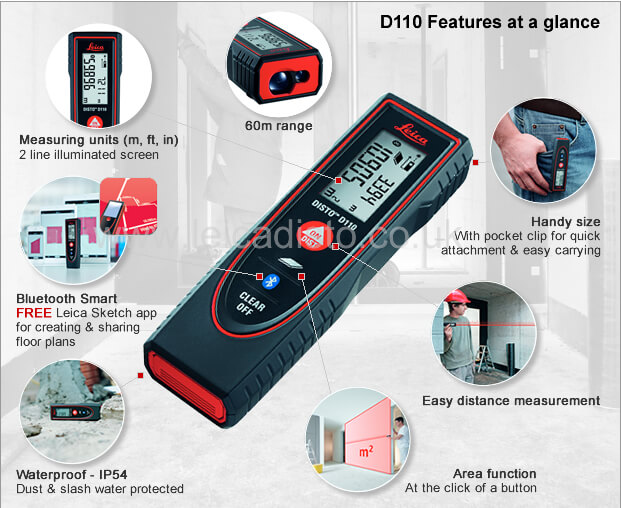 Leica DISTO D110 - features at a glance