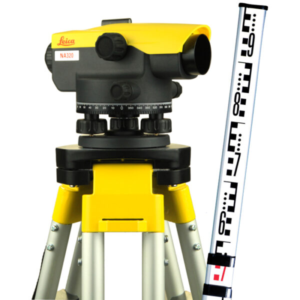 Leica NA300 Series with Construction Tripod & Levelling Staff