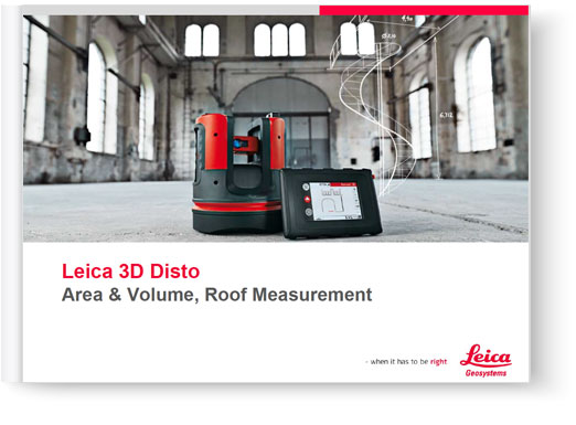 Leica 3D Disto - area and volume roof measurement