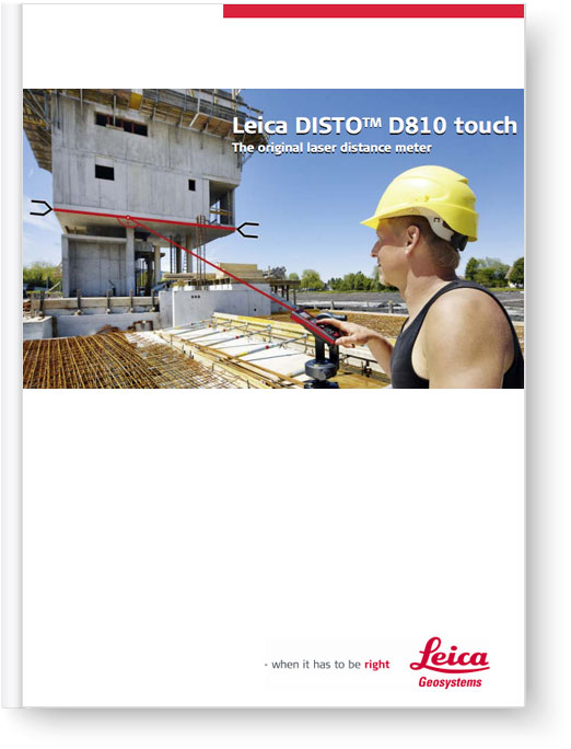 Leica DISTO D810 touch Manual