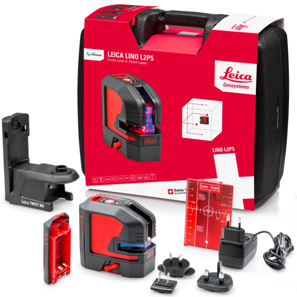 Leica Lino L2P5 Lithium - scope of delivery