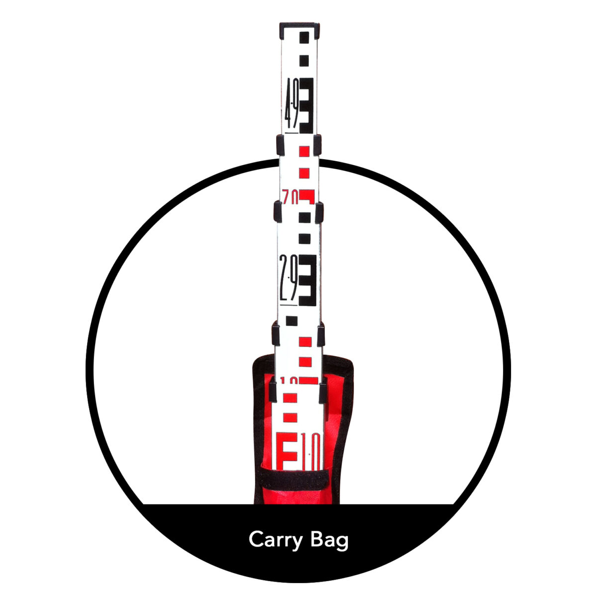 5M 5 Section Staff - carry bag