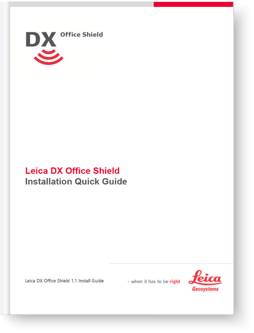 Leica DX Office Shield Installation Quick Guide