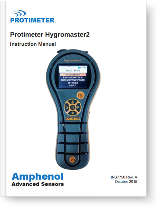 Protimeter HygroMaster 2 Manual