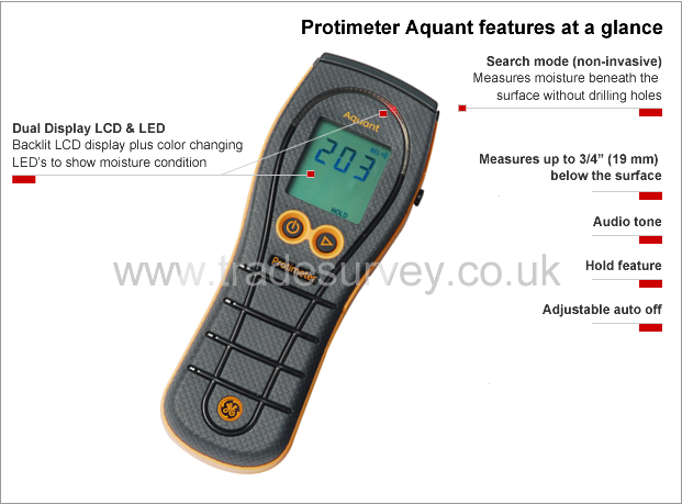 Protimeter Aquant - features at a glance