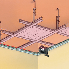 Magnetic mounting on construction profiles