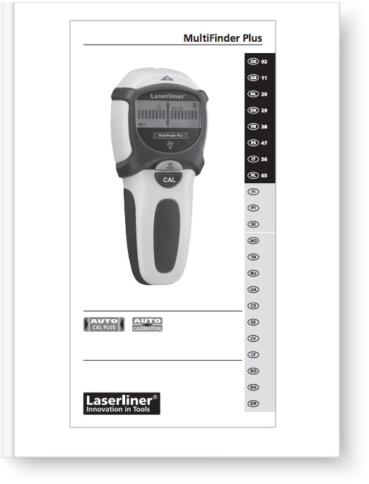 Laserliner MultiFinder Plus - Manual