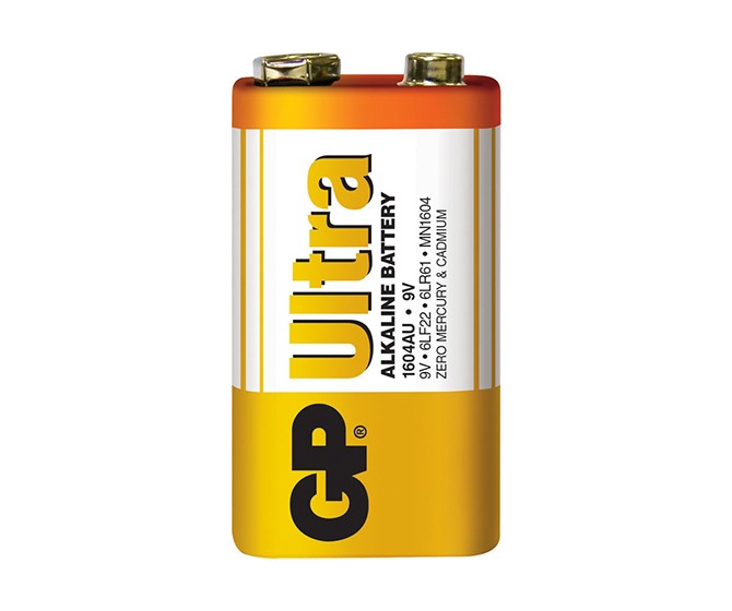 GP Ultra Alkaline Battery - 6LF22 9V