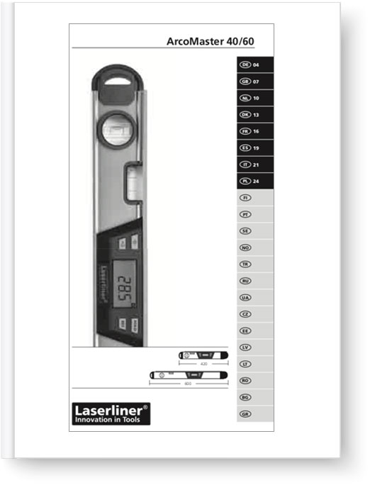 Laserliner ArcoMaster 40/60 - Manual