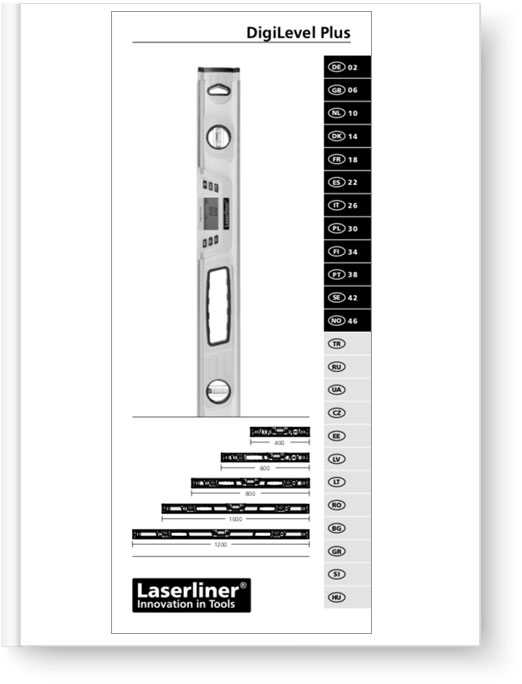 Laserliner DigiLevel Plus - Manual
