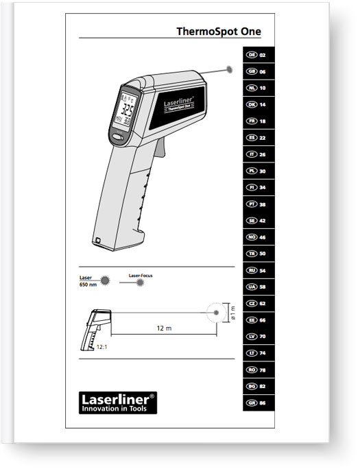Laserliner ThermoSpot One - Manual
