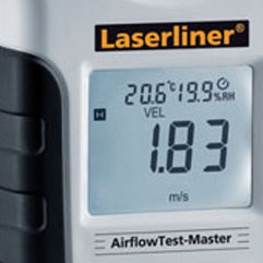 Laserliner AirflowTest-Master - illuminated display
