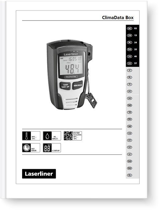 Laserliner ClimaData Box - Manual