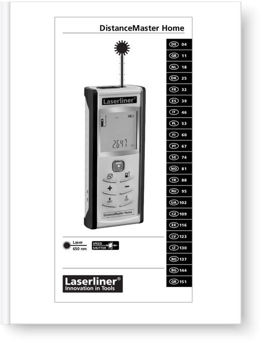 Laserliner DistanceMaster Home - Manual