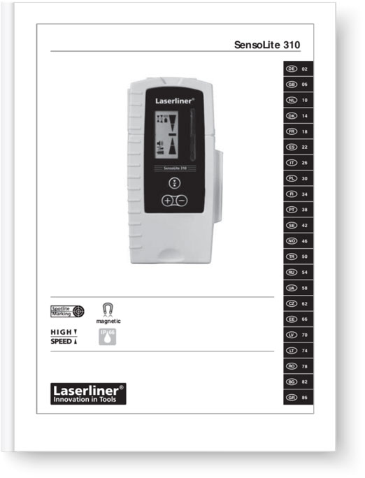 Laserliner Sensolite 310 - Manual