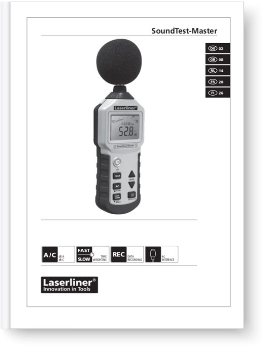 Laserliner SoundTest-Master - Manual
