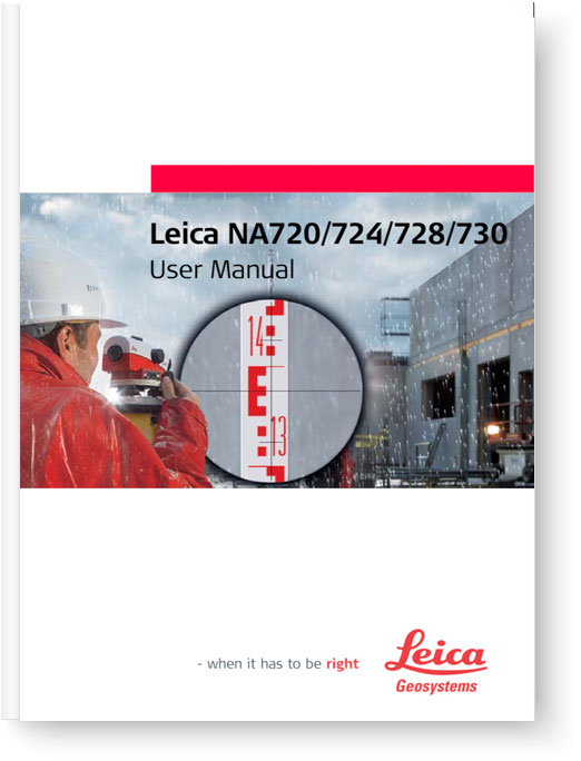Leica NA700 Series Manual