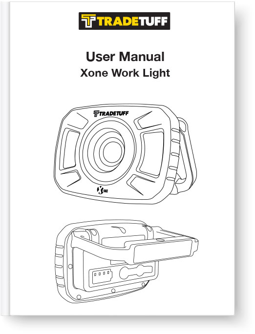 Xone Rechargeable Work Light Manual