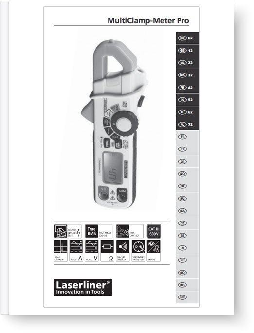 Laserliner MultiClamp-Meter Pro - Manual