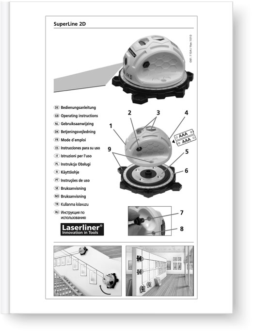 Laserliner SuperLine 2D - Manual