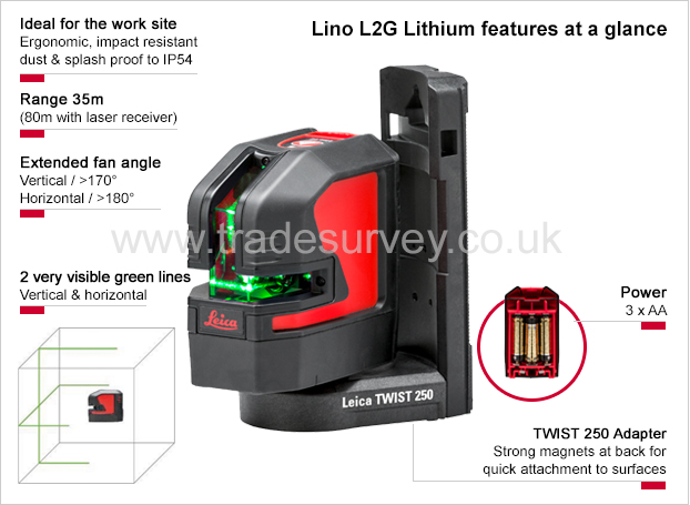 Leica Lino L2G Alkaline - features at a glance