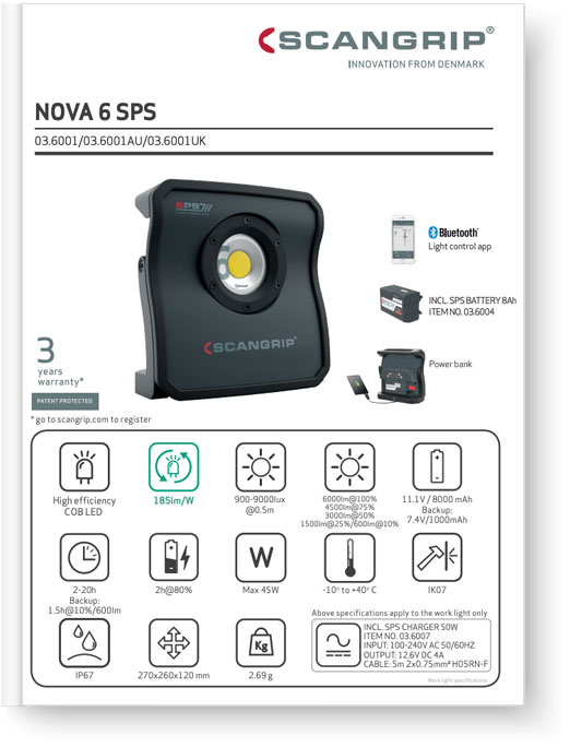 ScanGrip Nova 6 SPS - Manual