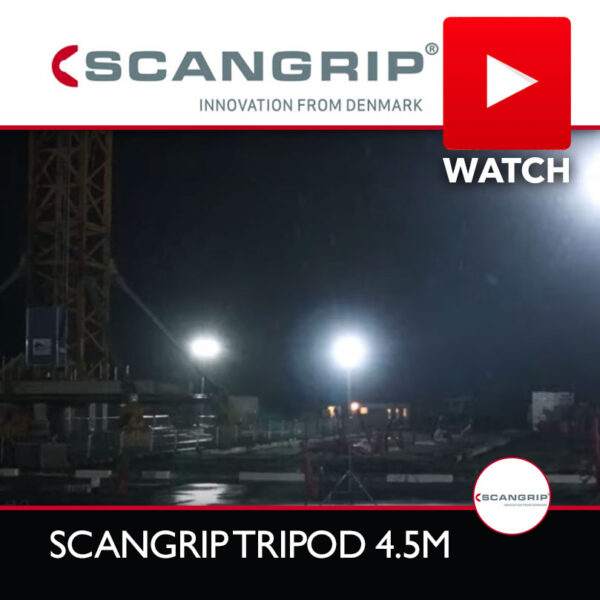 SCANGRIP tripod 4.5m - Watch Video