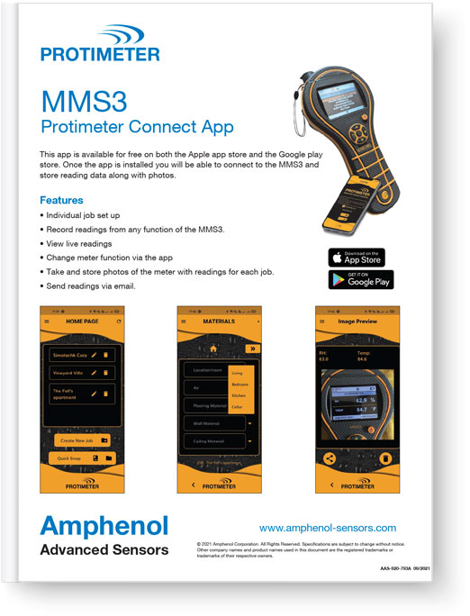 MMS3 Protimeter Connect App