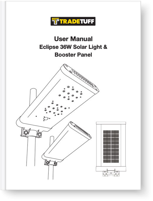 Eclipse 36W Solar Powered Light and Booster - Manual